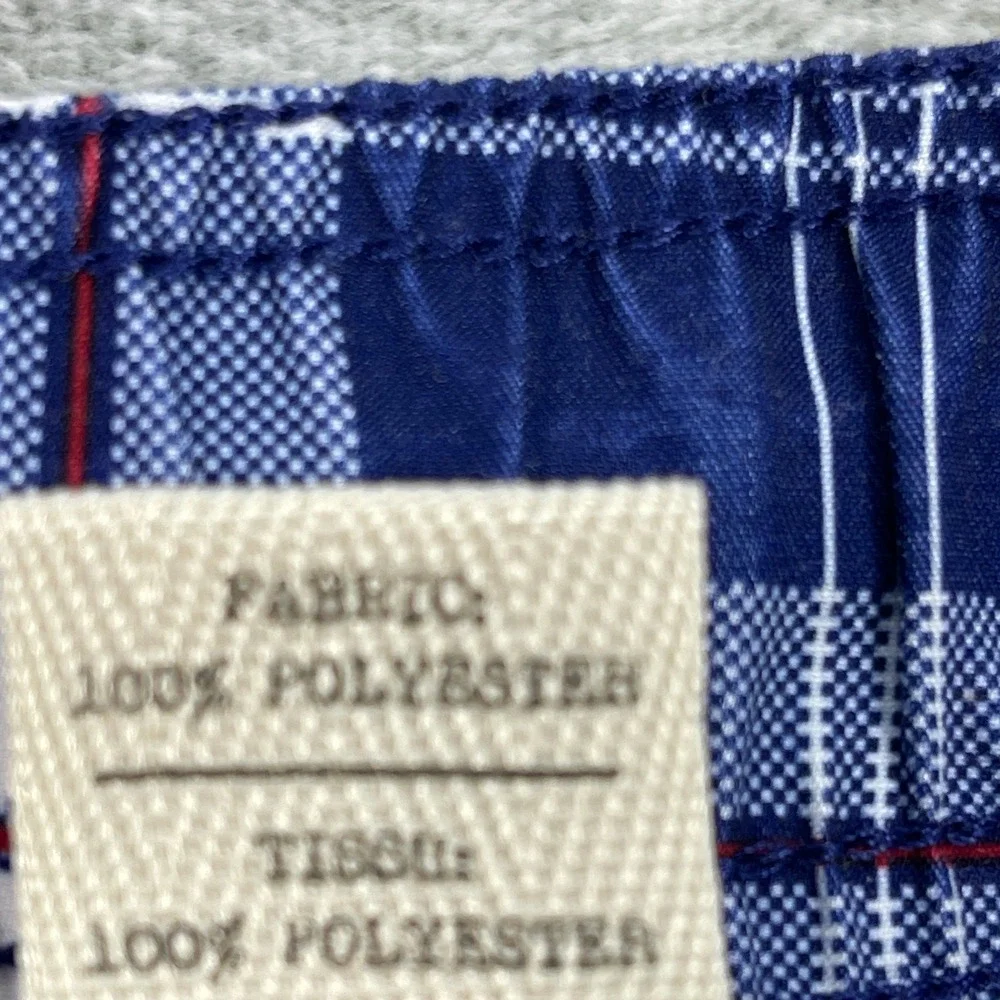 True Nation Swim Trunks Men 5XL Blue Plaid Board Shorts Mesh Lining Pockets